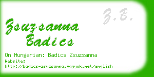 zsuzsanna badics business card